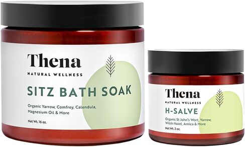 Intense Hemorrhoid Treatment 100% Natural Hemorrhoid Cream & Fissure Ointment Control Organic Lavender Arnica Witch Hazel Fast Healing Maximum Strength, Best with Thena Sitz Bath Soak for Women Men in Kuwait