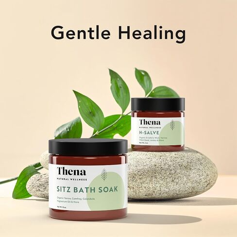 Intense Hemorrhoid Treatment 100% Natural Hemorrhoid Cream & Fissure Ointment Control Organic Lavender Arnica Witch Hazel Fast Healing Maximum Strength, Best with Thena Sitz Bath Soak for Women Men in Kuwait