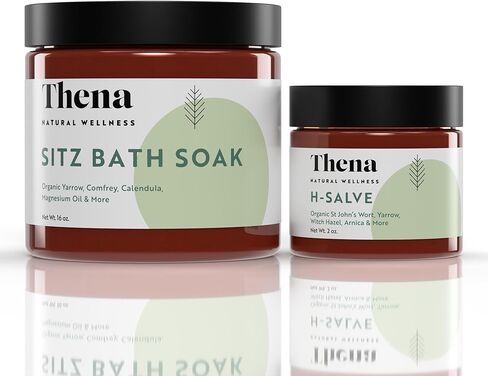 Intense Hemorrhoid Treatment 100% Natural Hemorrhoid Cream & Fissure Ointment Control Organic Lavender Arnica Witch Hazel Fast Healing Maximum Strength, Best with Thena Sitz Bath Soak for Women Men in Kuwait