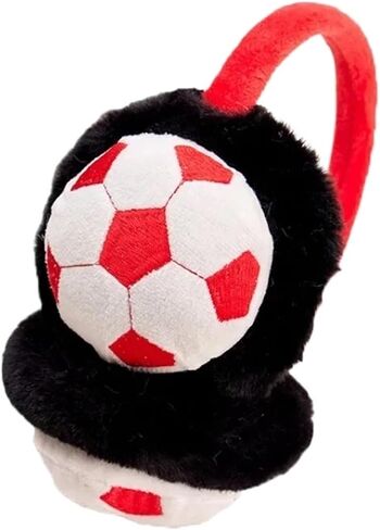 Cute Children Football Earmuffs Winter Outdoor Travel Cold-proof Ear Caps Warmer Thickened Warm Muffs in Saudi Arabia