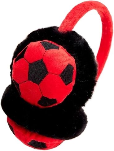 Cute Children Football Earmuffs Winter Outdoor Travel Cold-proof Ear Caps Warmer Thickened Warm Muffs in Saudi Arabia