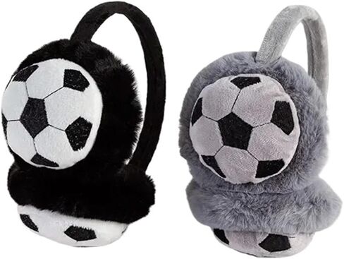 Cute Children Football Earmuffs Winter Outdoor Travel Cold-proof Ear Caps Warmer Thickened Warm Muffs in Saudi Arabia