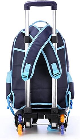 Backpack Trolley Foldable Trolley Cart 6 Rolling-Luggage Carts Aluminium Alloy Luggage Hand Cart for School Bags Foldable Trolley Cart Backpack Trolley Aluminium Alloy Hand Cart for School in Saudi Arabia