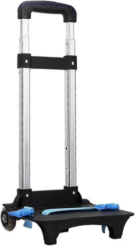 حقيبة ظهر عربة يد ظهر شاحنة يد مع حزام الأمتعة مضغوط قابلة للطي عربة عربة بعجلات للتخييم على السفر ، 2 عجلة وردية in Kuwait