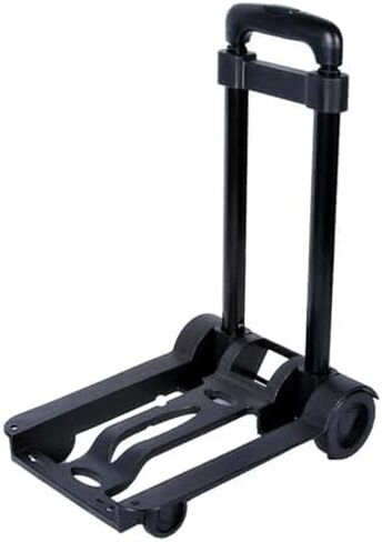 Heavy Duty Folding Hand Truck - Portable Foldable Trolley for Luggage, Shopping, Travel & Home Use - Durable Sack Wheel Cart for Office & Daily Essentials in Saudi Arabia