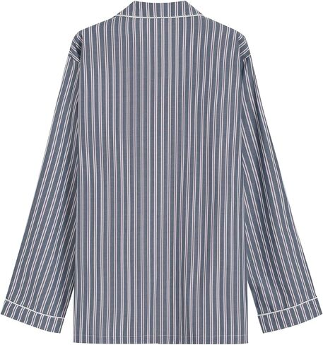 Latuza Men's Button Up Pajama Shirt Cotton Long Sleeve Sleep Shirt in Saudi Arabia