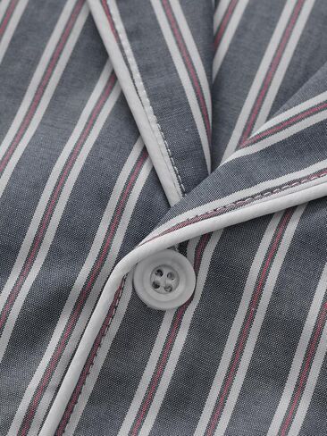 Latuza Men's Button Up Pajama Shirt Cotton Long Sleeve Sleep Shirt in Saudi Arabia