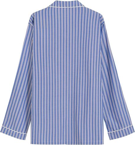 Latuza Men's Button Up Pajama Shirt Cotton Long Sleeve Sleep Shirt in Saudi Arabia