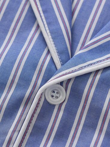 Latuza Men's Button Up Pajama Shirt Cotton Long Sleeve Sleep Shirt in Saudi Arabia