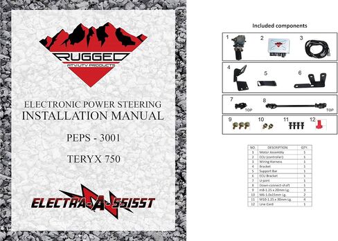 طقم التوجيه الكهربائي الوعرة الكهربائية لـ Kawasaki Teryx 750 ، مصممة لجعل رحلتك أفضل (لن تناسب السيارة مع حامل كوب مزدوج) (انظر تفاصيل التركيب في الوصف) in Kuwait