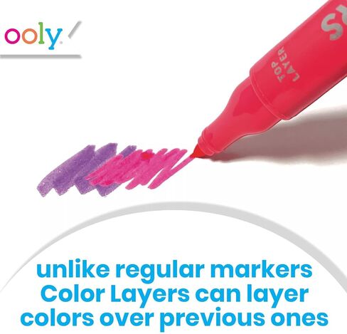 Ooly Permanent Fabric Markers Set of 12, Easter Activities for Kids, Fabric Doodlers are for Drawing on Denim Jackets, Light T-Shirts, Book Bags, Backpacks and More in Saudi Arabia