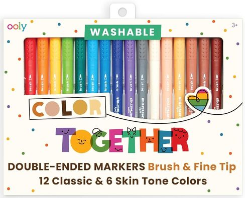 Ooly Permanent Fabric Markers Set of 12, Easter Activities for Kids, Fabric Doodlers are for Drawing on Denim Jackets, Light T-Shirts, Book Bags, Backpacks and More in Saudi Arabia