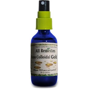 Nano Colloidal Gold All Remedies Brain Boost True Pure Nano Colloidal Liquid Gold Bottle 240ppm .999 True Gold Kosher Colloidal Gold for Adults Men Women Kids Spray, 2oz in Saudi Arabia