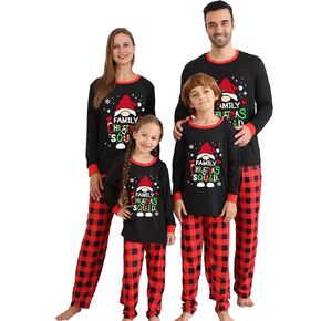 Christmas Family Pajamas Sets, Christmas Family Matching Pijamas Loungewear Tree Elf Santa Pjs Holiday Jammies Set in Saudi Arabia