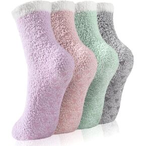 Premillow Slipper Socks for Women - Fuzzy Socks for Women, Womens Non Slip Fluffy socks Hospital Cozy socks with Grips in Kuwait
