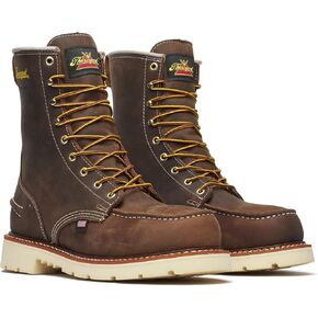 Thorogood 1957 Series – Waterproof – 8" Steel Safety Toe – Moc Toe Maxwear 90 Men's Durable Work Boots for Tough Jobs in Saudi Arabia