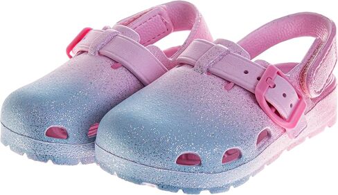 Josmo Kids Soft Glitter Clogs Girls Slippers Slippers Indoor Outdoor Summer Beach Pool Sandals (Size 5-10 Toddler) in Saudi Arabia