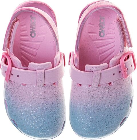 Josmo Kids Soft Glitter Clogs Girls Slippers Slippers Indoor Outdoor Summer Beach Pool Sandals (Size 5-10 Toddler) in Saudi Arabia