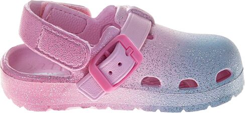 Josmo Kids Soft Glitter Clogs Girls Slippers Slippers Indoor Outdoor Summer Beach Pool Sandals (Size 5-10 Toddler) in Saudi Arabia