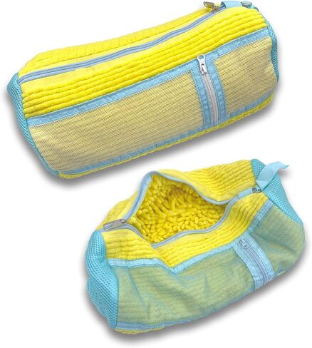 Shoe Washing Machine Bag, Dual-zipper Compartments Washing Bags, 360° Deep Clean Laundry Bag, Reusable Shoe Bag for Washing Machine, Shoe Cleaning Bag for Sneakers Tennis Shoes Sock in Saudi Arabia