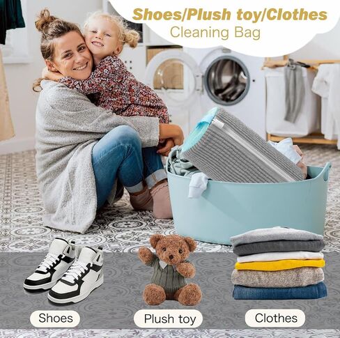 Shoe Washing Machine Bag,Laundry Shoe Bag for Washer and Dryer,Reusable Shoe Cleaning Bag for Sneakers,Tennis Shoes,With Self-locking Zipper, Microfiber Inside,Include Shoes Storage Bag(Grey,1PC) in Saudi Arabia
