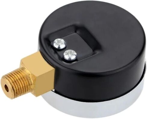Pressure Gauge - 0~30 Psi 0~2 Bar Mini Dial Gauge Compressor Meters Hydraulic Pressure Gauge Gage Double Scale Black in Saudi Arabia