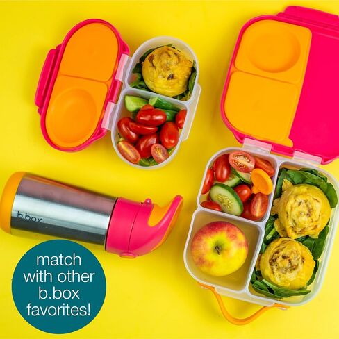b.box Mini Bento Lunch Box for Kids – Leak Proof Toddler Lunch Box for Daycare w/Whole Fruit & Wet Food Compartments – 4 1/4 Cup Capacity - BPA Free Kids Snack Container (Ocean Breeze) in Saudi Arabia