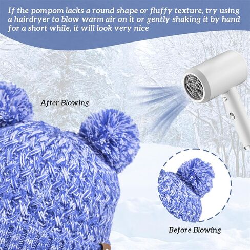 Kids Winter Hat Gloves مجموعة بوزة بيني مع شاشة تعمل باللمس الدافئة للبوموم للبلاد للبلاد هدية عيد الميلاد in Saudi Arabia