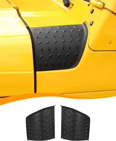 Hoolcar Black Cowl Body Armor Cover Fit for Jeep Wrangler TJ 1997 1998 1999 2000 2001 2002 2003 2004 2005 2006 Side Body Cowling Armor Guard in Saudi Arabia