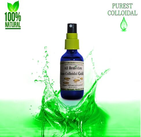 Nano Colloidal Gold All Remedies Brain Boost True Pure Nano Colloidal Liquid Gold Bottle 240ppm .999 True Gold Kosher Colloidal Gold for Adults Men Women Kids Spray, 2oz in Saudi Arabia