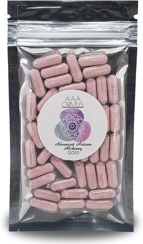 Ormus Gold - Colloidal Gold Capsules Vegan - Monatomic Gold Ormus - The Philosopher's Stone - 45 Count Bag in Saudi Arabia