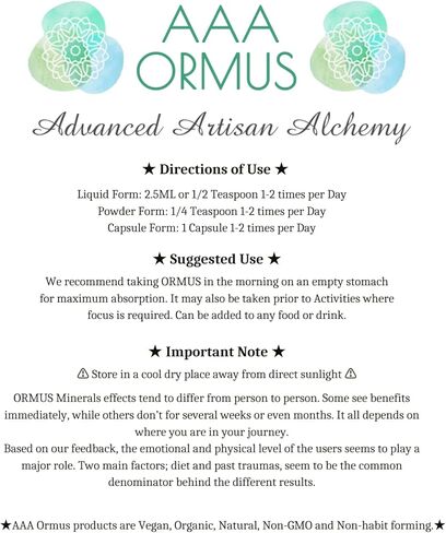 Ormus Gold - Colloidal Gold Capsules Vegan - Monatomic Gold Ormus - The Philosopher's Stone - 45 Count Bag in Saudi Arabia