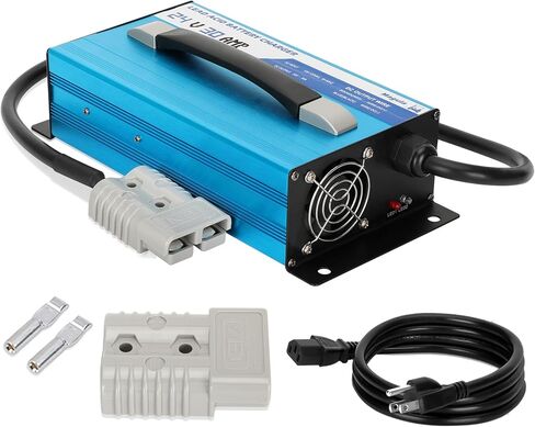 36Volt 18Amp Golf Cart Battery Charger for EZGO-D Style Plug, 36V Trickle Charger for EZ-go TXT, 900W Replace PowerWise Golf Charger, Smart Charger for Lead Acid/AGM/Gel Batteries, 4-6h Full Charge in Kuwait