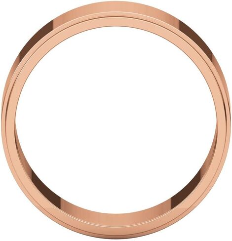 10K 14K or 18K Rose White or Yellow Gold 925 Sterling Silver Palladium or Platinum 8mm Flat Edge Classic Comfort Fit Wedding Band in Saudi Arabia
