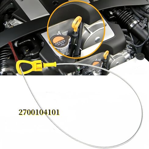 2700104101 DIPSTICK زيت المحرك متوافق مع مرسيدس-بنز CLA250 GLA250 2014-2020 ، GLA45 AMG 2015-2019 القياس البديل لتراجع قضيب الفحص مستوى زيت الزيت in Saudi Arabia