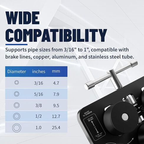 Tubing Straightener, 3/16" - 1.0" Diameters Brake Line Straightener Wire Straightener and Tube Straightener Tool for Brake Line, Fuel Line, Copper Tube and Aluminum Tube in Saudi Arabia
