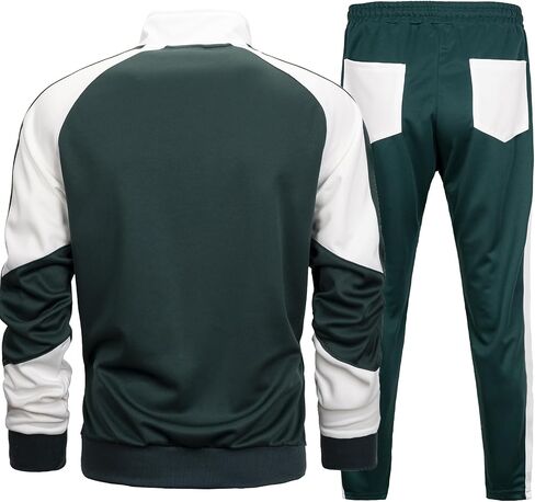 MANTORS Mens Track Suits 2 Piece Set Full Zip Tracksuit Sweat Suits in Kuwait