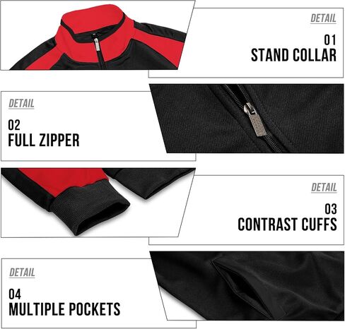 MANTORS Mens Track Suits 2 Piece Set Full Zip Tracksuit Sweat Suits in Kuwait