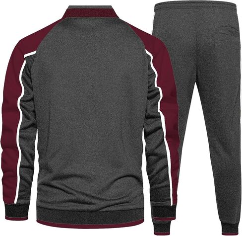 MANTORS Mens Track Suits 2 Piece Set Full Zip Tracksuit Sweat Suits in Kuwait