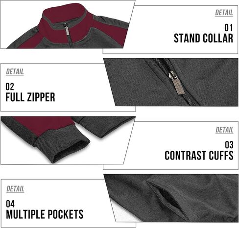 MANTORS Mens Track Suits 2 Piece Set Full Zip Tracksuit Sweat Suits in Kuwait