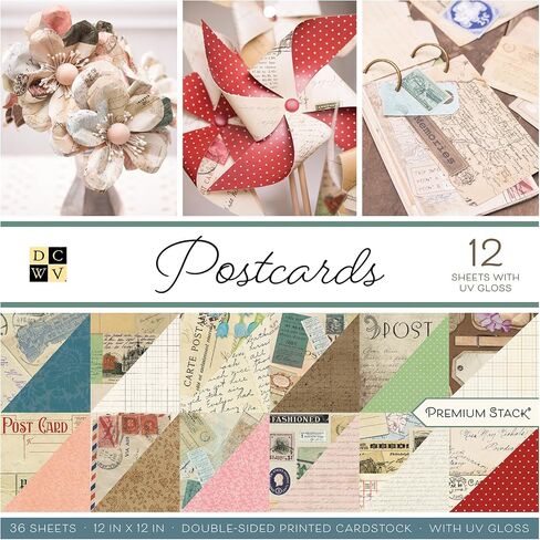 Die Cuts With a View Card Stock 12x12 Wedding Day 18 Designs, Double Sided Craft Paper Arts Crafts Supplies Decorative Paper Colored Card Stock For Printer Decorative Paper For Crafts in Kuwait