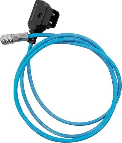 KONDOR BLUE 48 بوصة D-Tap/P-Tap إلى 2-Pin Weipu Style Braided Power Supply Cable | متوافق مع العديد من خيارات بطارية قابس DC بما في ذلك BMPCC 4K/6K، وسلسلة Sony NP، وMOZA Air 2 | أسود in Saudi Arabia
