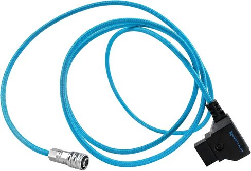 KONDOR BLUE 48 بوصة D-Tap/P-Tap إلى 2-Pin Weipu Style Braided Power Supply Cable | متوافق مع العديد من خيارات بطارية قابس DC بما في ذلك BMPCC 4K/6K، وسلسلة Sony NP، وMOZA Air 2 | أسود in Saudi Arabia