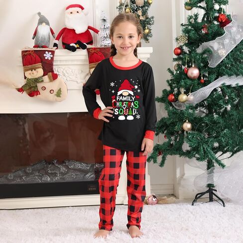 مجموعات عائلة عيد الميلاد بيجاماس ، عائلة عيد الميلاد مطابقة PIJAMAS Loungewear Tree Elf Santa PJS Jammies in Saudi Arabia