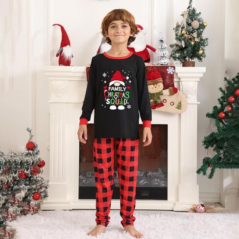 مجموعات عائلة عيد الميلاد بيجاماس ، عائلة عيد الميلاد مطابقة PIJAMAS Loungewear Tree Elf Santa PJS Jammies in Saudi Arabia
