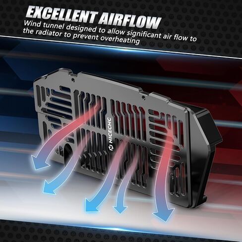 NICECNC Black Radiator Guards Protection Cover Compatible with KTM 125-450 XC SX XCF SXF 2023-24 150-500 EXC EXCF XCW XCF-W XW-F 2024,Compatible with Husqvarna 125-450 FC FX TX TC 23-24,See Fitment in Saudi Arabia