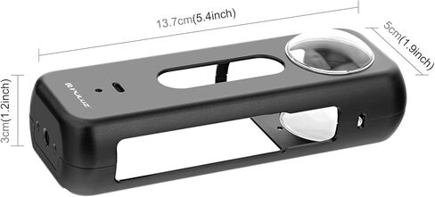 PULUZ Sports Camera Carring Case for DJI Osmo Action 4/3,Portable Mini Body Bag Case EVA Hard Shell Travel Case Lens Protector for Osmo Action 4/3 for Selfie Stick Tripod Protective Accessory in Kuwait