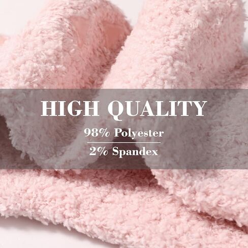 Premillow Slipper Socks for Women - Fuzzy Socks for Women, Womens Non Slip Fluffy socks Hospital Cozy socks with Grips in Kuwait