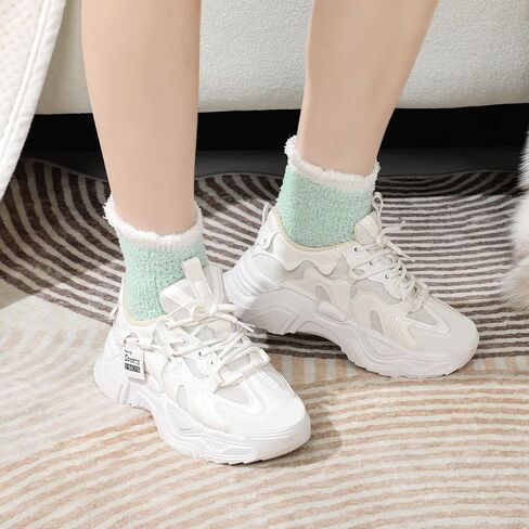 Premillow Slipper Socks for Women - Fuzzy Socks for Women, Womens Non Slip Fluffy socks Hospital Cozy socks with Grips in Kuwait