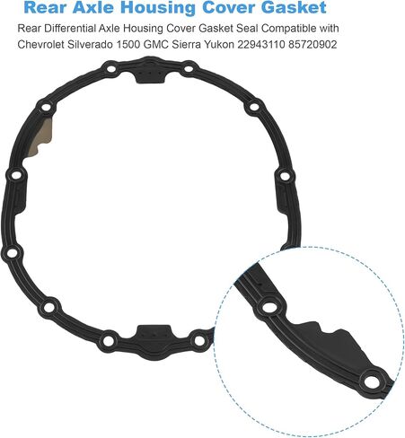 Rear Axle Housing Cover Gasket Differential Seal 22943110 85720902 for Chevrolet Silverado GMC Sierra 1500 2014-2025 Yukon XL 2015-2020 in Saudi Arabia